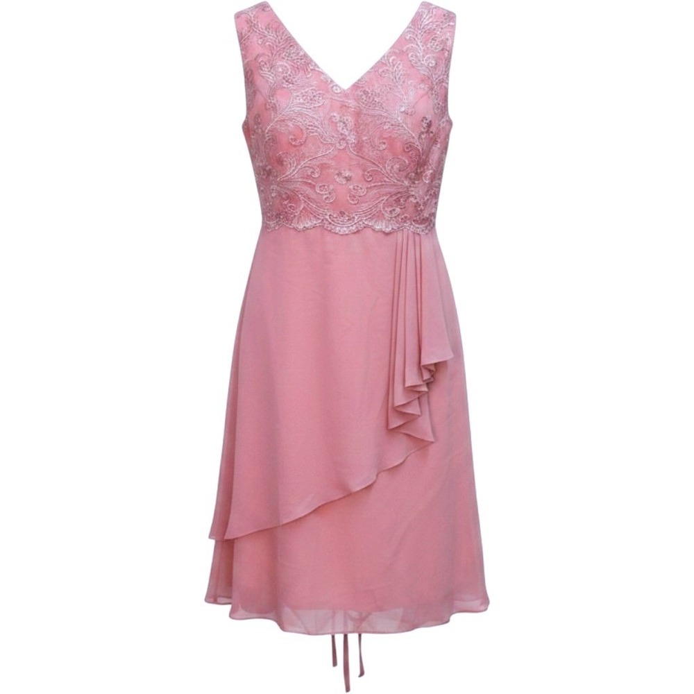 Elegant Dusty Rose Dress Lace 2pc Evening Mother of Bride /Groom Dress 12/ 9227